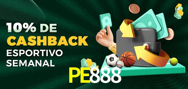 10% de bônus de cashback na PE888